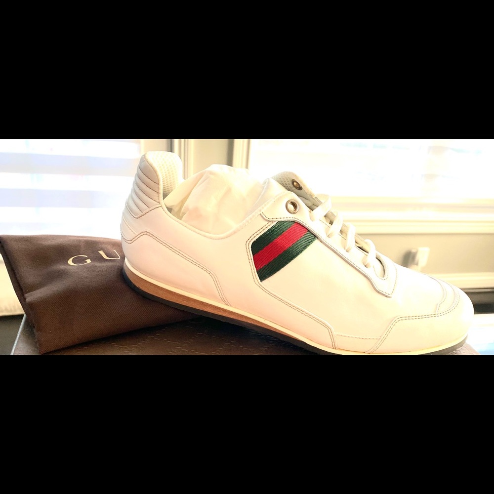 GUCCI Cirano Napa Leather Sneakers